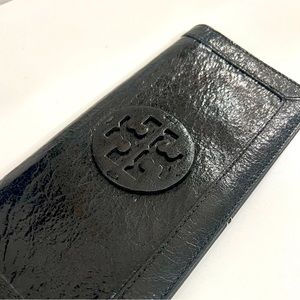 Tory Burch Black Patent Leather Wallet Clutch